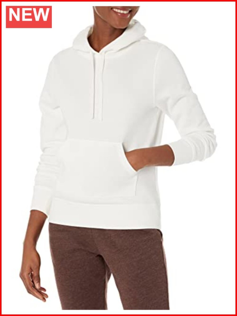 Women's Midweight Fleece Pullover Hoodie with Kangaroo Pocket Regular Fit